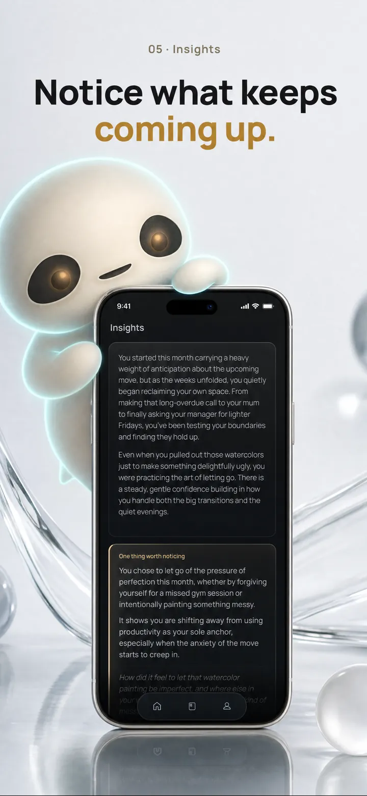 Halo insights — patterns noticed across journal entries